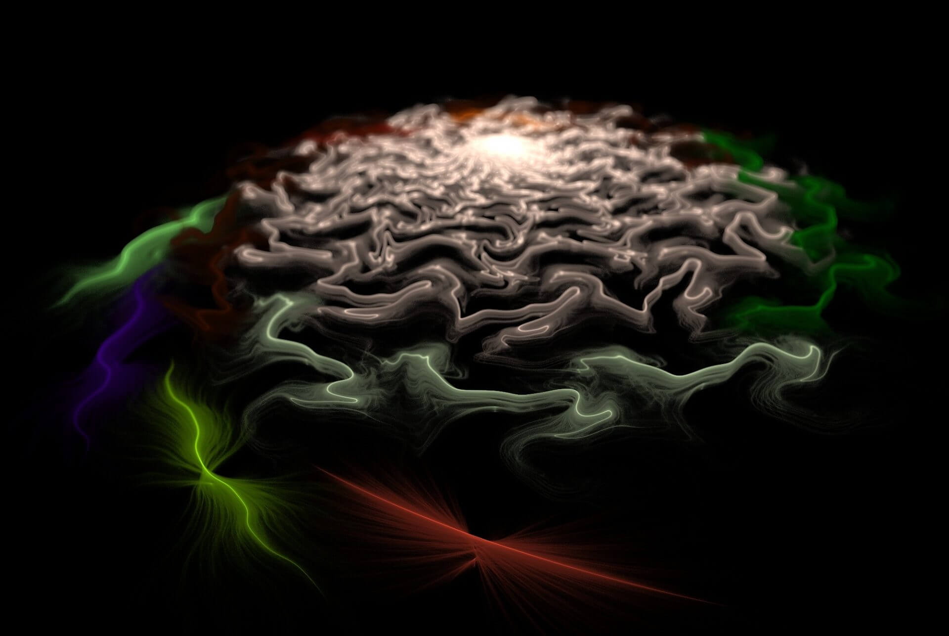 After death, brain activity drops in some areas, increases in others